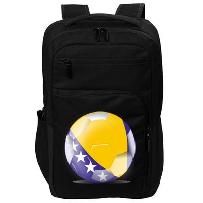 Soccer Ball Country Flag Bosnia Herzegovina Impact Tech Backpack