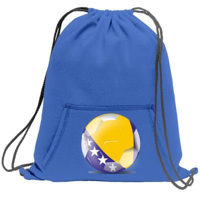 Soccer Ball Country Flag Bosnia Herzegovina Sweatshirt Cinch Pack Bag