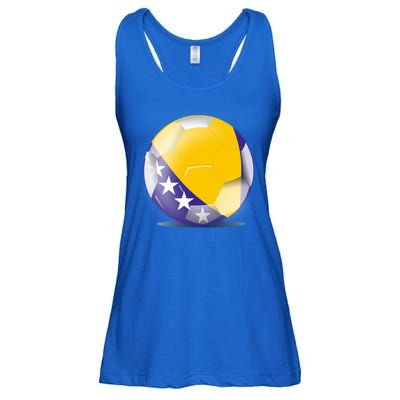 Soccer Ball Country Flag Bosnia Herzegovina Ladies Essential Flowy Tank