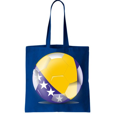 Soccer Ball Country Flag Bosnia Herzegovina Tote Bag