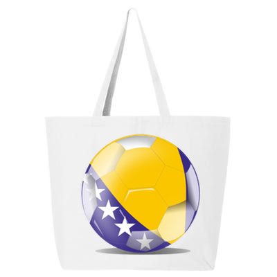 Soccer Ball Country Flag Bosnia Herzegovina 25L Jumbo Tote