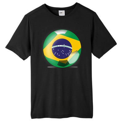 Soccer Ball Country Flag Brazil Tall Fusion ChromaSoft Performance T-Shirt