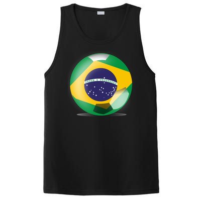 Soccer Ball Country Flag Brazil PosiCharge Competitor Tank