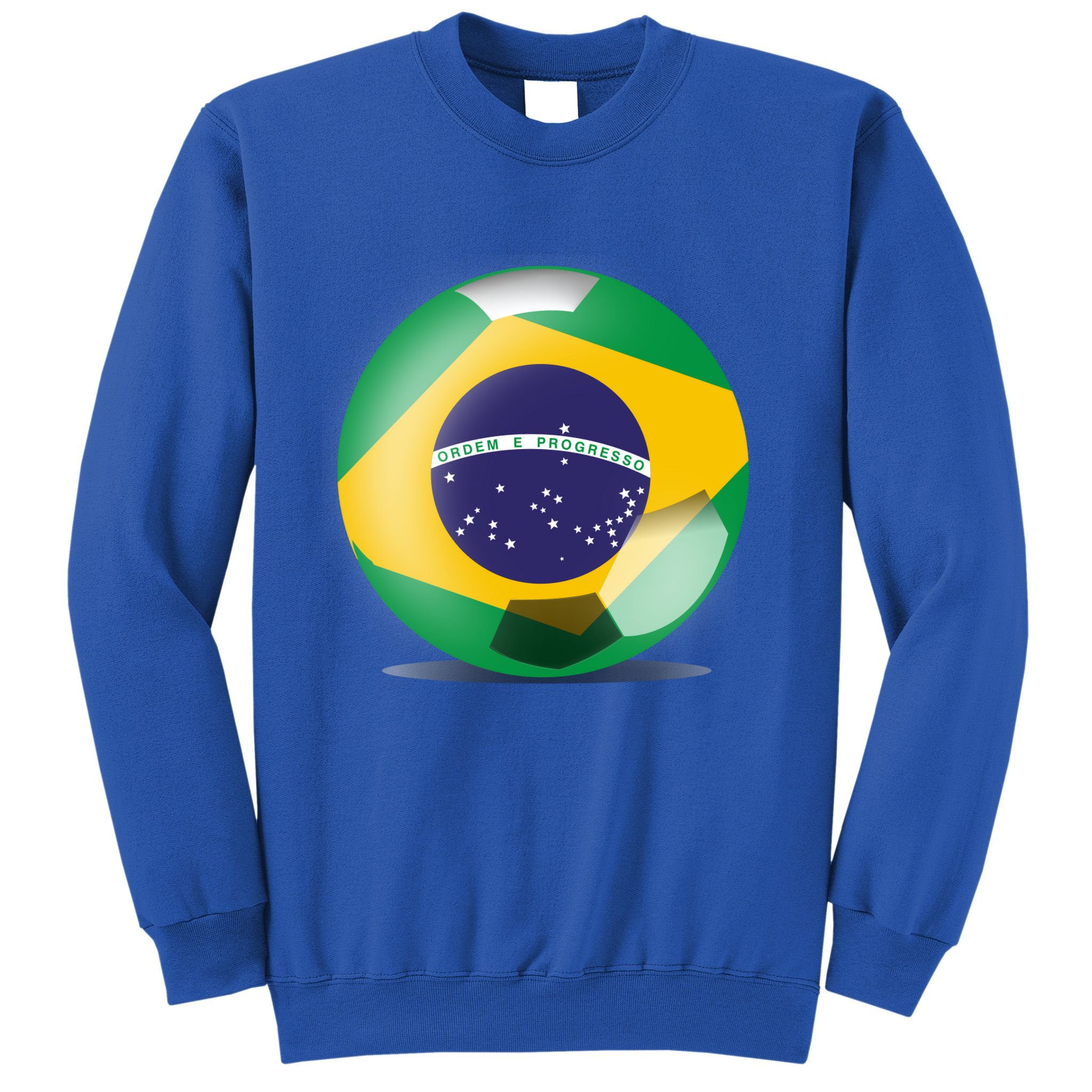 Soccer Ball Country Flag Brazil Sweatshirt