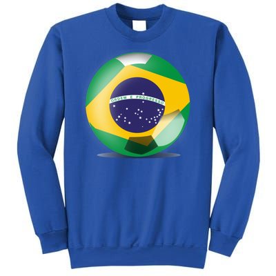 Soccer Ball Country Flag Brazil Sweatshirt