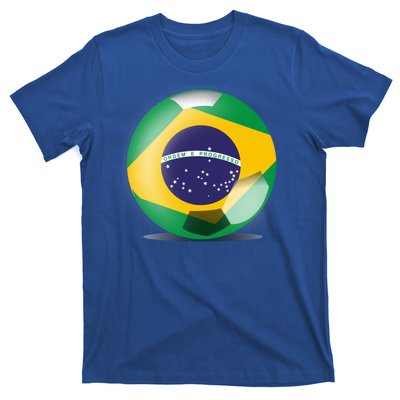 Soccer Ball Country Flag Brazil T-Shirt