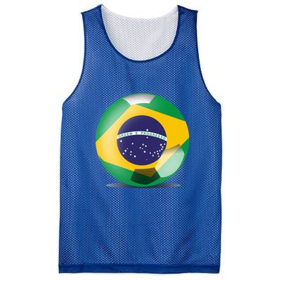 Soccer Ball Country Flag Brazil Mesh Reversible Basketball Jersey Tank