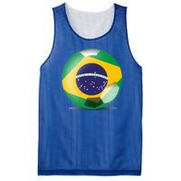 Soccer Ball Country Flag Brazil Mesh Reversible Basketball Jersey Tank