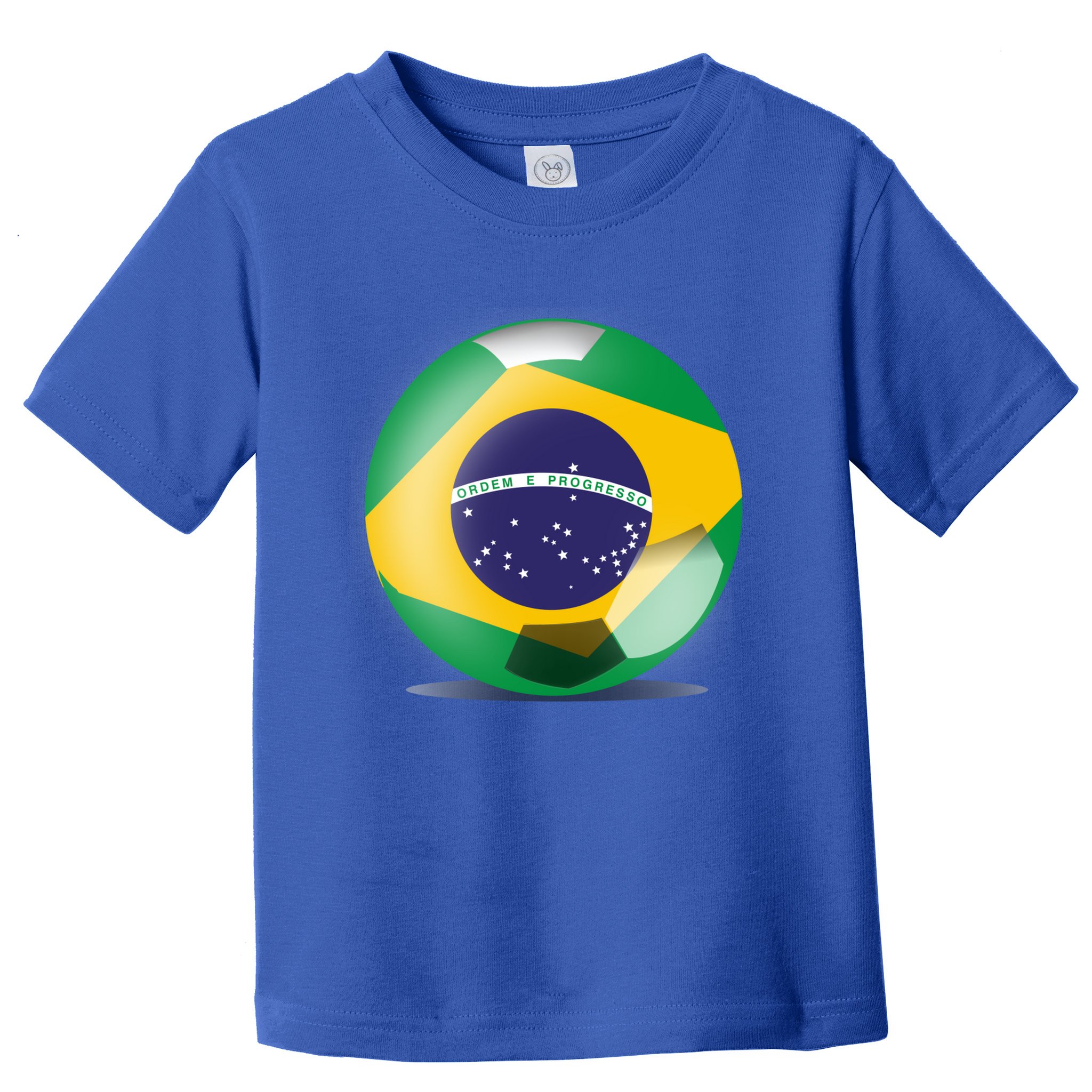Soccer Ball Country Flag Brazil Toddler T-Shirt