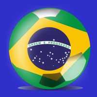 Soccer Ball Country Flag Brazil Visor