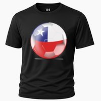Soccer Ball Country Flag Chile Cooling Performance Crew T-Shirt