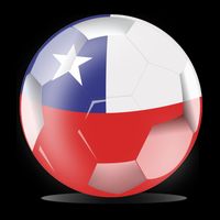 Soccer Ball Country Flag Chile Cooling Performance Crew T-Shirt