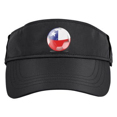 Soccer Ball Country Flag Chile Adult Drive Performance Visor