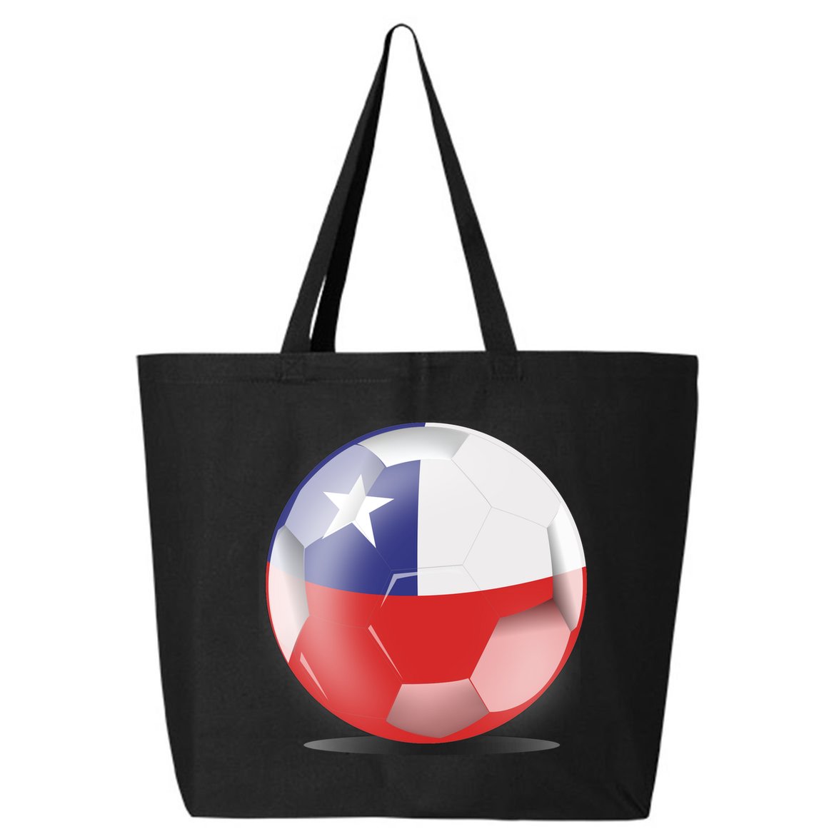 Soccer Ball Country Flag Chile 25L Jumbo Tote