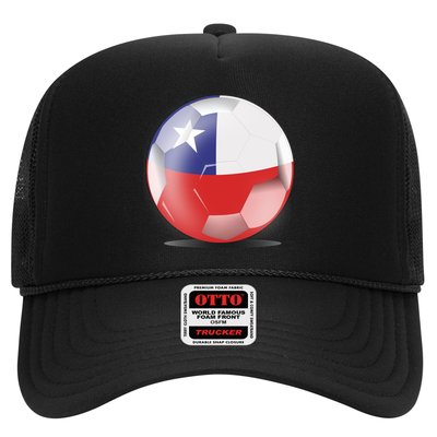 Soccer Ball Country Flag Chile Trucker Hat