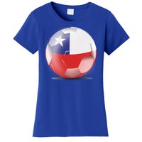 Soccer Ball Country Flag Chile Women's T-Shirt