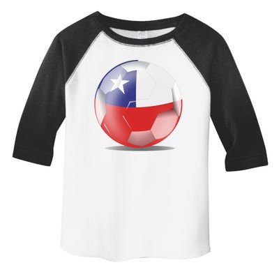 Soccer Ball Country Flag Chile Toddler Fine Jersey T-Shirt