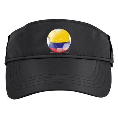 Soccer Ball Country Flag Colombia Adult Drive Performance Visor