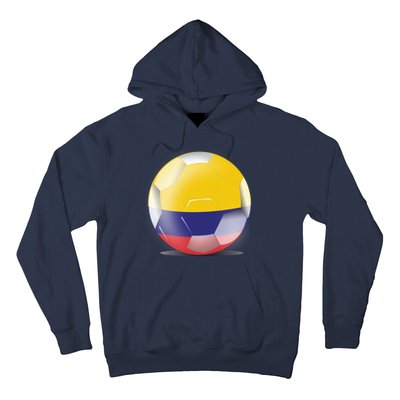 Soccer Ball Country Flag Colombia Hoodie