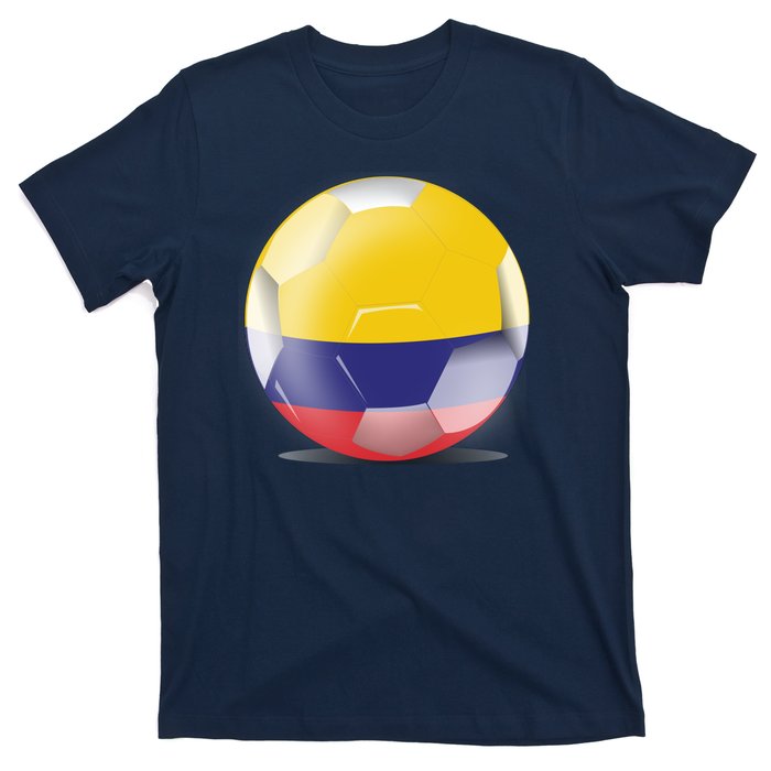 Soccer Ball Country Flag Colombia T-Shirt