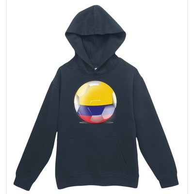 Soccer Ball Country Flag Colombia Urban Pullover Hoodie