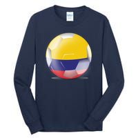 Soccer Ball Country Flag Colombia Tall Long Sleeve T-Shirt