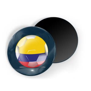 Soccer Ball Country Flag Colombia Magnet