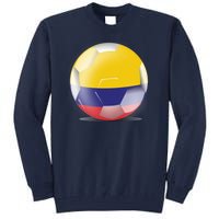 Soccer Ball Country Flag Colombia Tall Sweatshirt