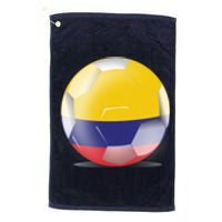 Soccer Ball Country Flag Colombia Platinum Collection Golf Towel