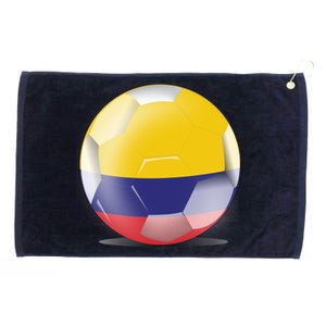 Soccer Ball Country Flag Colombia Grommeted Golf Towel