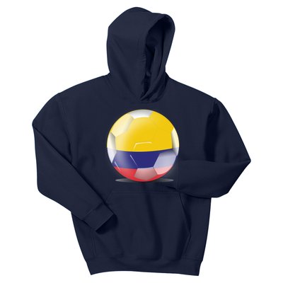 Soccer Ball Country Flag Colombia Kids Hoodie