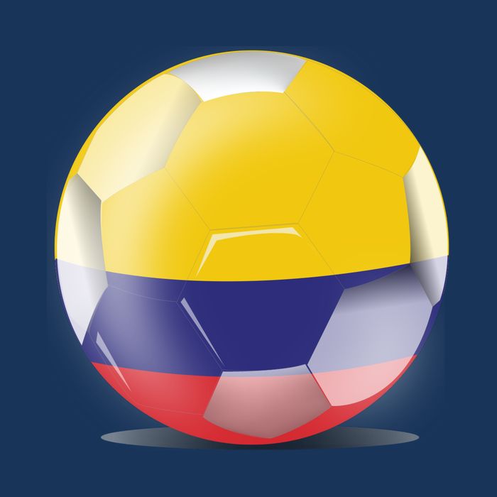 Soccer Ball Country Flag Colombia Zip Tote Bag