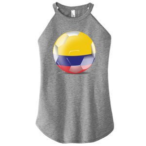 Soccer Ball Country Flag Colombia Women's Perfect Tri Rocker Tank