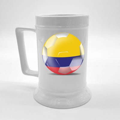 Soccer Ball Country Flag Colombia Beer Stein