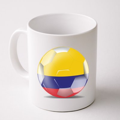 Soccer Ball Country Flag Colombia Coffee Mug