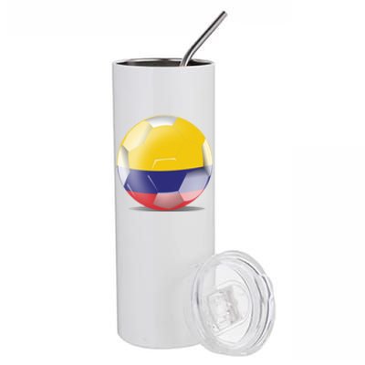 Soccer Ball Country Flag Colombia Stainless Steel Tumbler