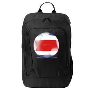 Soccer Ball Country Flag Costa Rica City Backpack