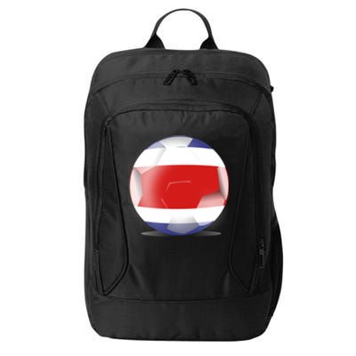 Soccer Ball Country Flag Costa Rica City Backpack