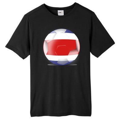 Soccer Ball Country Flag Costa Rica Tall Fusion ChromaSoft Performance T-Shirt