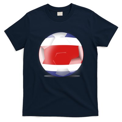 Soccer Ball Country Flag Costa Rica T-Shirt