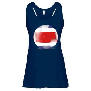 Soccer Ball Country Flag Costa Rica Ladies Essential Flowy Tank