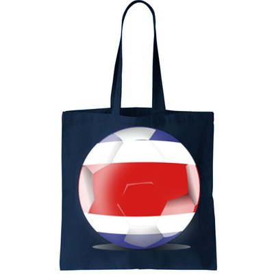 Soccer Ball Country Flag Costa Rica Tote Bag