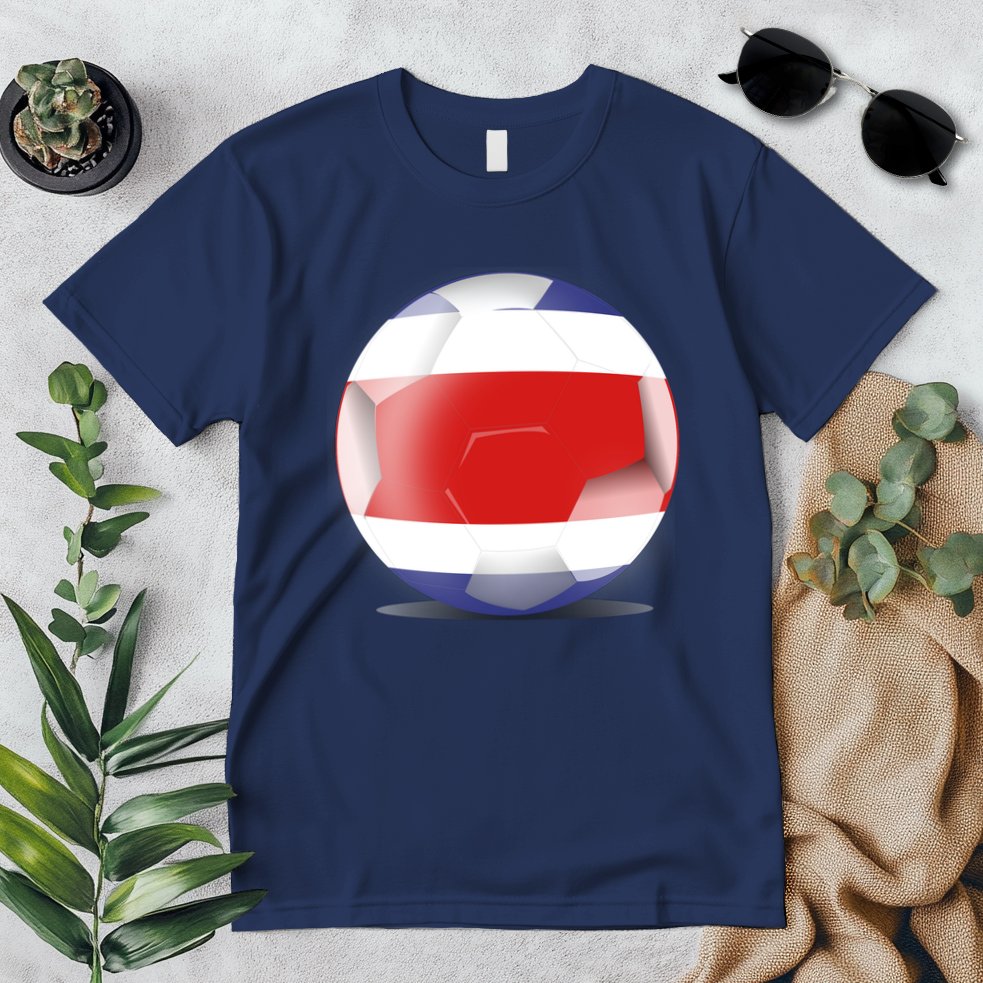 Soccer Ball Country Flag Costa Rica Premium T-Shirt