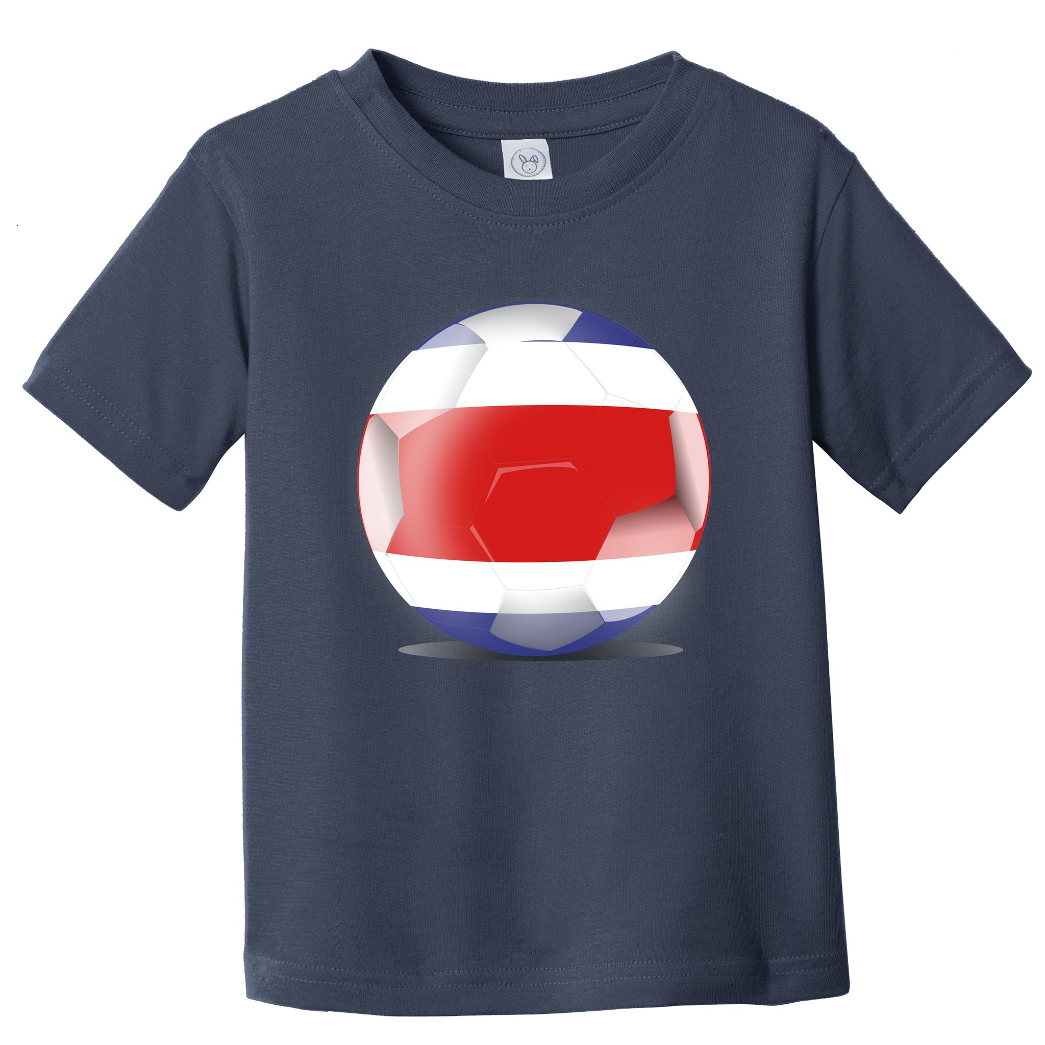 Soccer Ball Country Flag Costa Rica Toddler T-Shirt