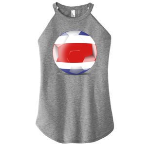 Soccer Ball Country Flag Costa Rica Women's Perfect Tri Rocker Tank