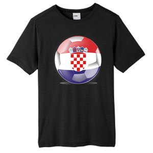 Soccer Ball Country Flag Croatia Tall Fusion ChromaSoft Performance T-Shirt