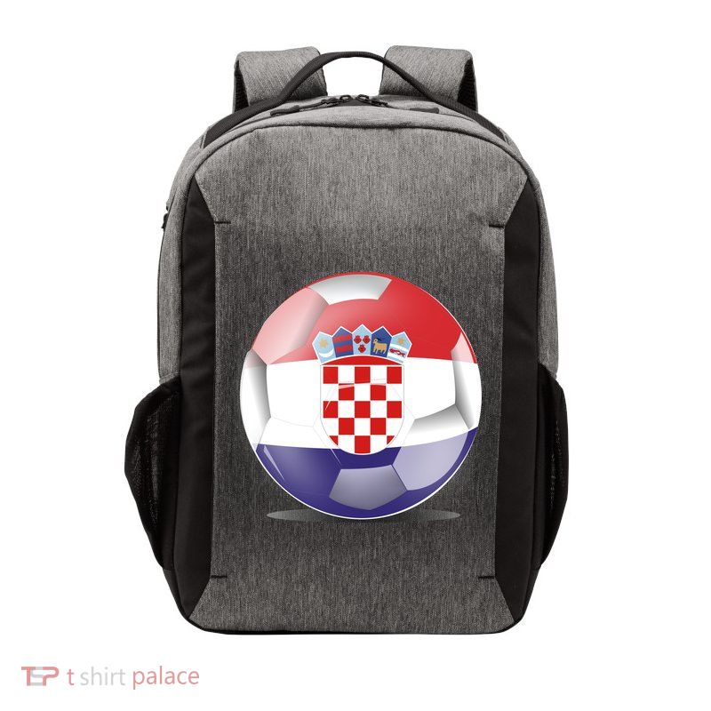 Soccer Ball Country Flag Croatia Vector Backpack