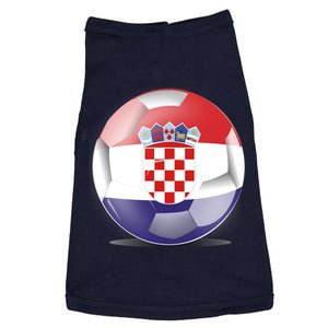 Soccer Ball Country Flag Croatia Doggie Tank