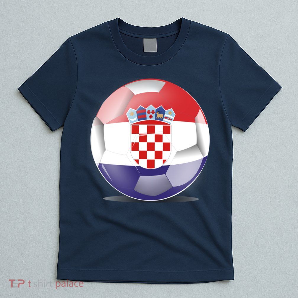 Soccer Ball Country Flag Croatia T-Shirt