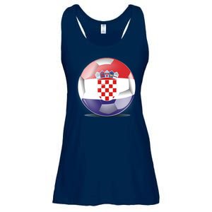 Soccer Ball Country Flag Croatia Ladies Essential Flowy Tank